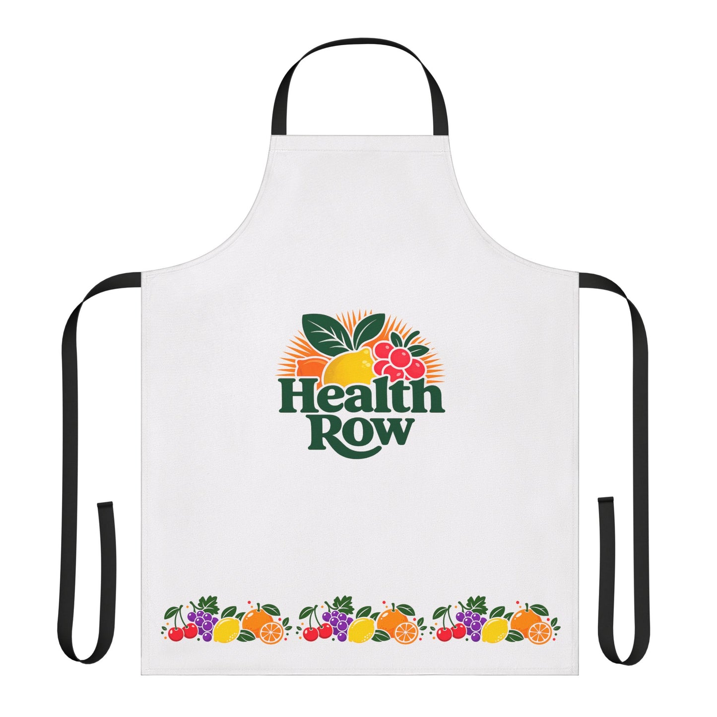 Health Row Fruit Garden Apron — Chef Apron with Colorful Fruit Trim