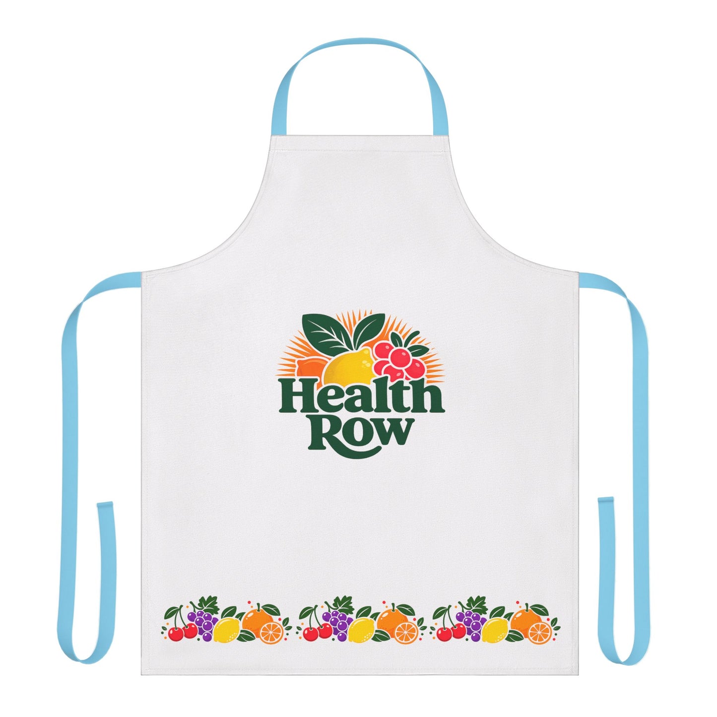 Health Row Fruit Garden Apron — Chef Apron with Colorful Fruit Trim