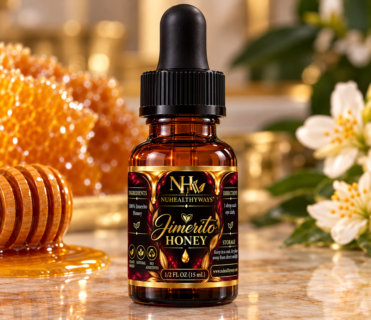 Honey eye drops